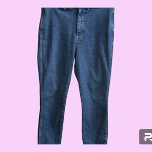 Everlane the way-high skinny jean denim jeans in blue size 32.